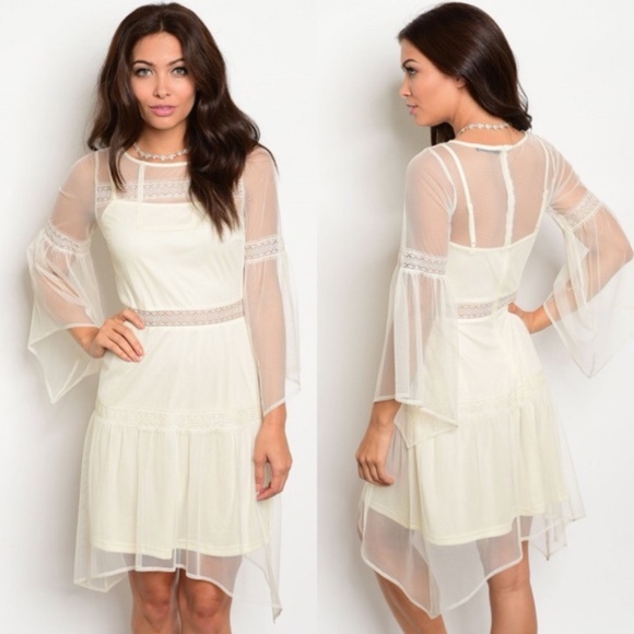 boho chic white dress